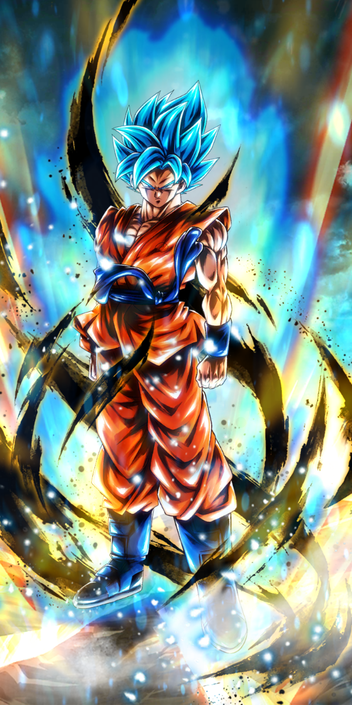 Super Saiyan God SS Goku (SP) (BLU) | Dragon Ball Legends ...
