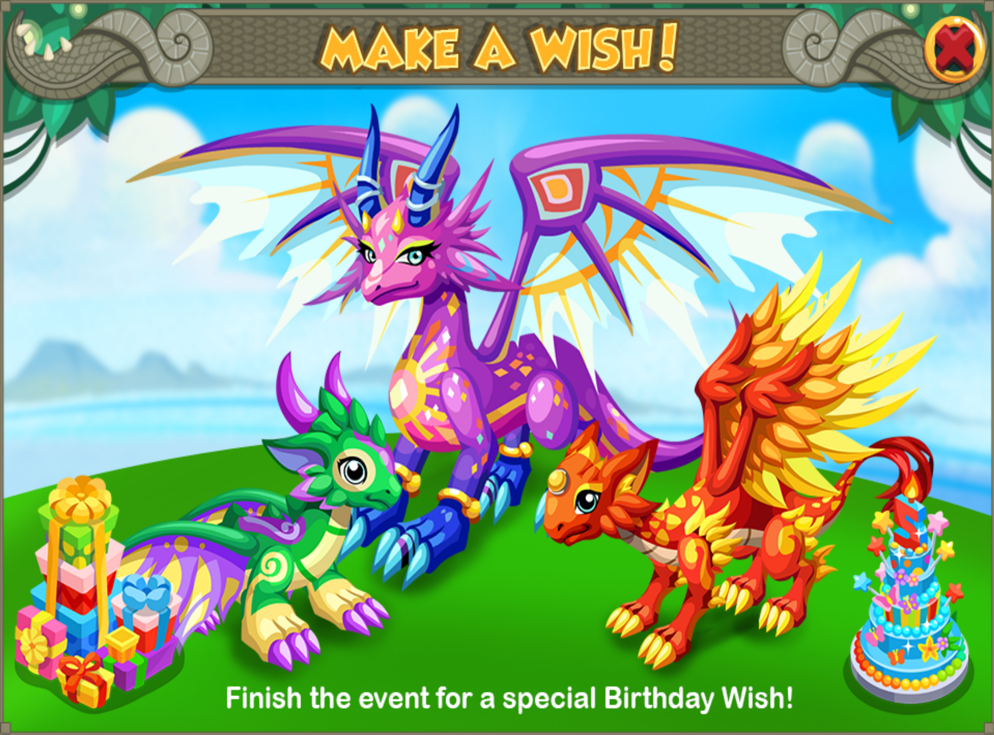 Make a Wish Dragon Tales Event | Dragon Story Wiki ...