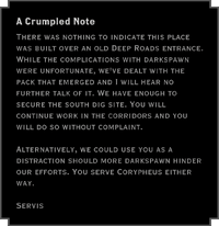 A Crumpled Note