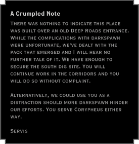 A Crumpled Note