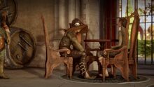 Treffen mit Cole in Val Royeaux.
