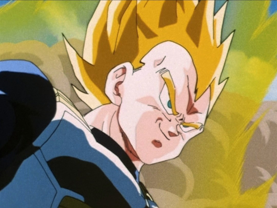 vegeta super saiyan 1 and 2