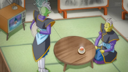 Gowas y Zamas ven luchar a Goku