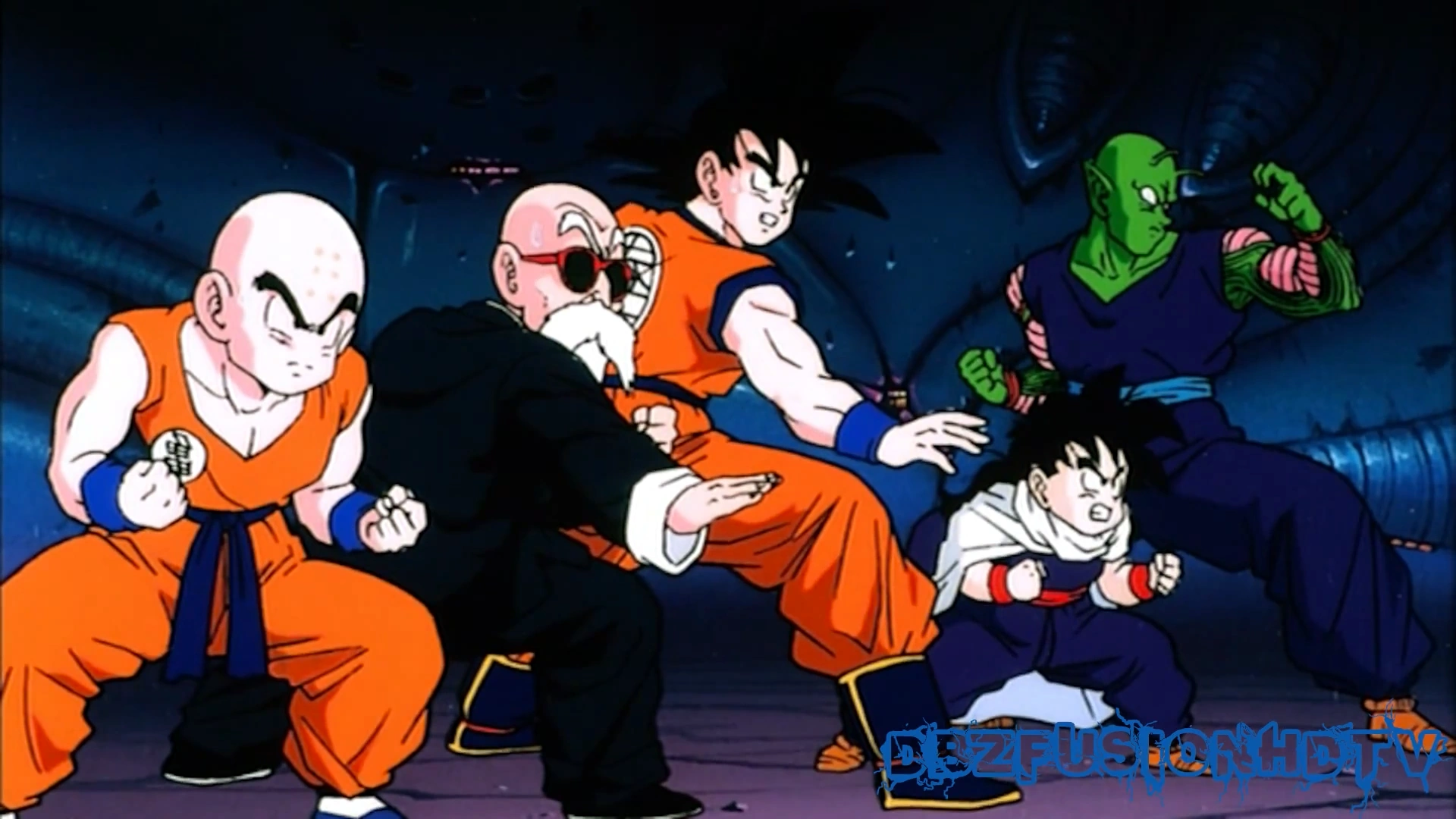 Imagen Goku, Piccolo, Krillin, Gohan y Maestro Roshi.png Dragon