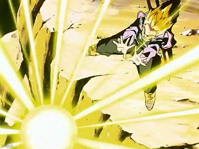 trunks attacks vegeta