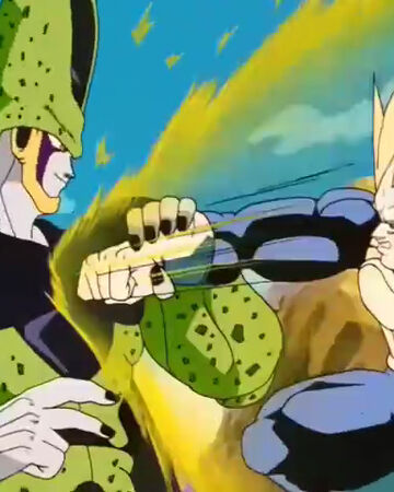 Super Vegeta Vs Cell Perfecto Dragon Ball Wiki Fandom