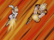 Gohan and Goten attack Omega