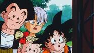 Krilin,trunks y goten observan