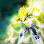 Final Flash Vegeta by Hycanithe