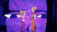 Caulifla y Goku SSJ2 Vista Kale