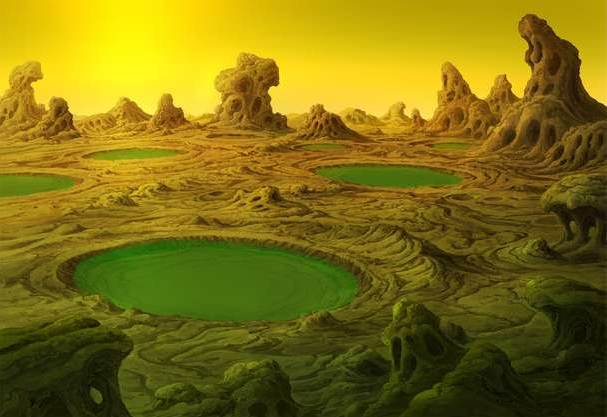 The wastelands of Planet Vampa... Planet Vampa