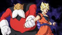 Toppo afferra Goku