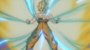Goku assorbe l'Energia Sferica