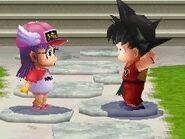 Arale y Goku en DBO2