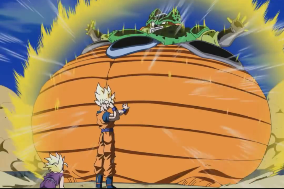 Risultato immagini per Goku si sacriffica
