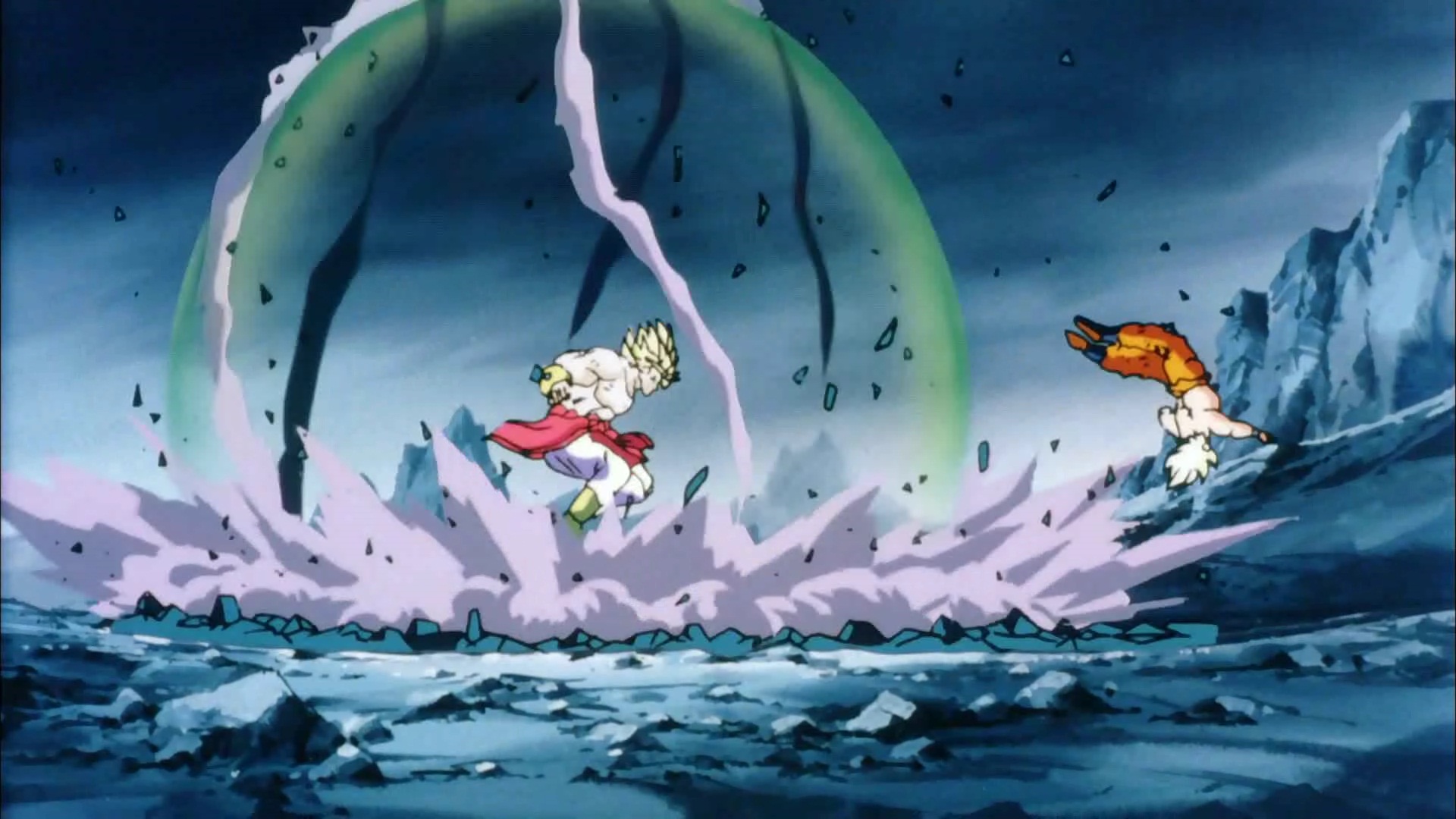 Image result for Broly Goku jump