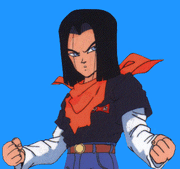 Android 17 with fists