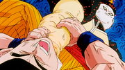 Androide 19 assorbe l'energia di Son Goku