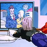 Trunks guarda la televisione