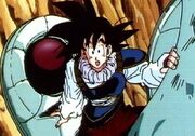 Goku llega a la Tierra