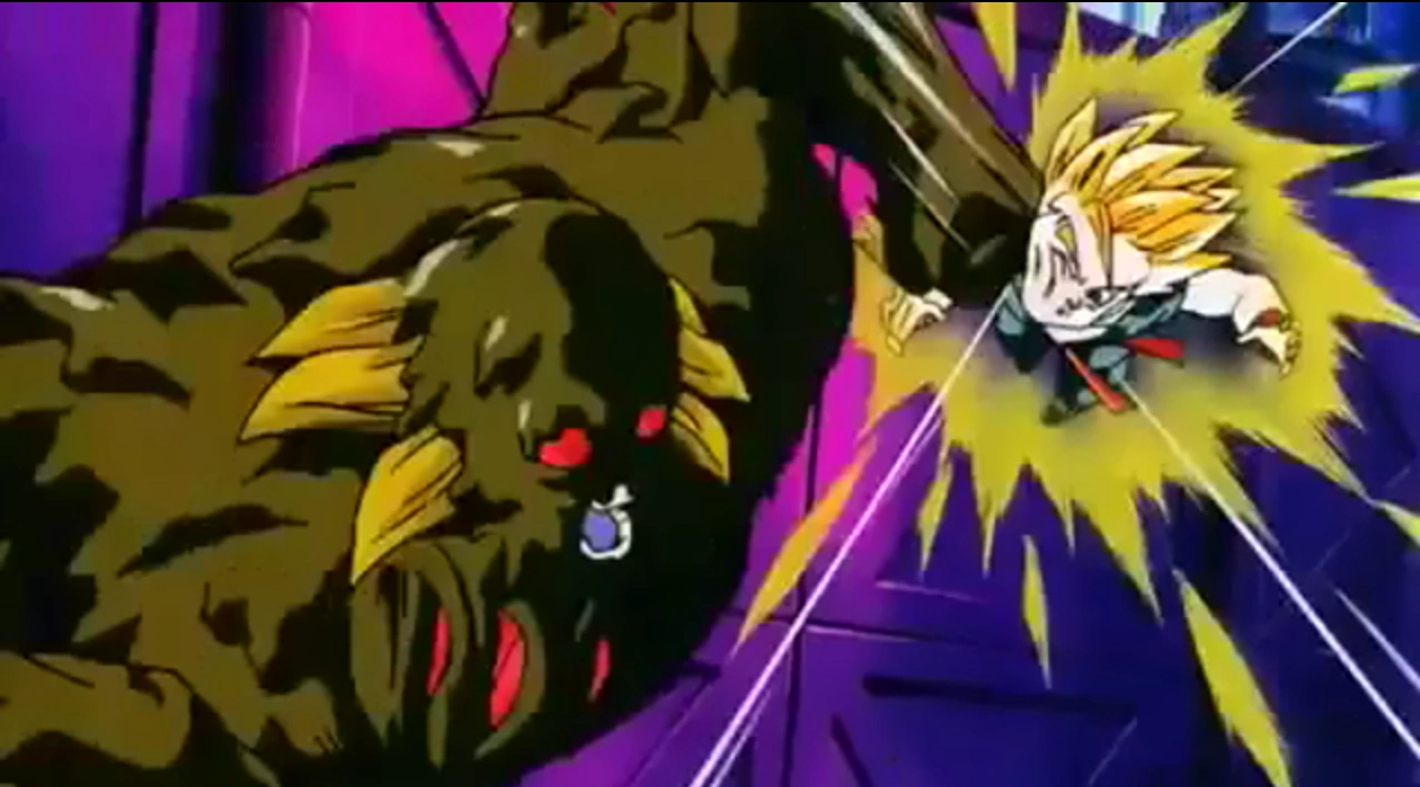 Image Bio Broly punches Trunks.PNG Dragon Ball Wiki FANDOM