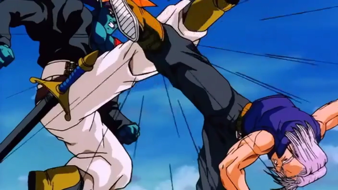 Image Trunks Fighting Kogu in Bojack Unbound.png Dragon Ball Wiki