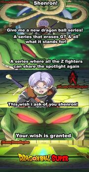 Trunks&#039; wish for Super