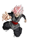 Goku Black Super Saiyajin Rosa Artwork