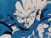Vegeta dopo aver colpito Cell
