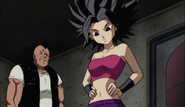 Caulifla escucha la propuesta de Cabba