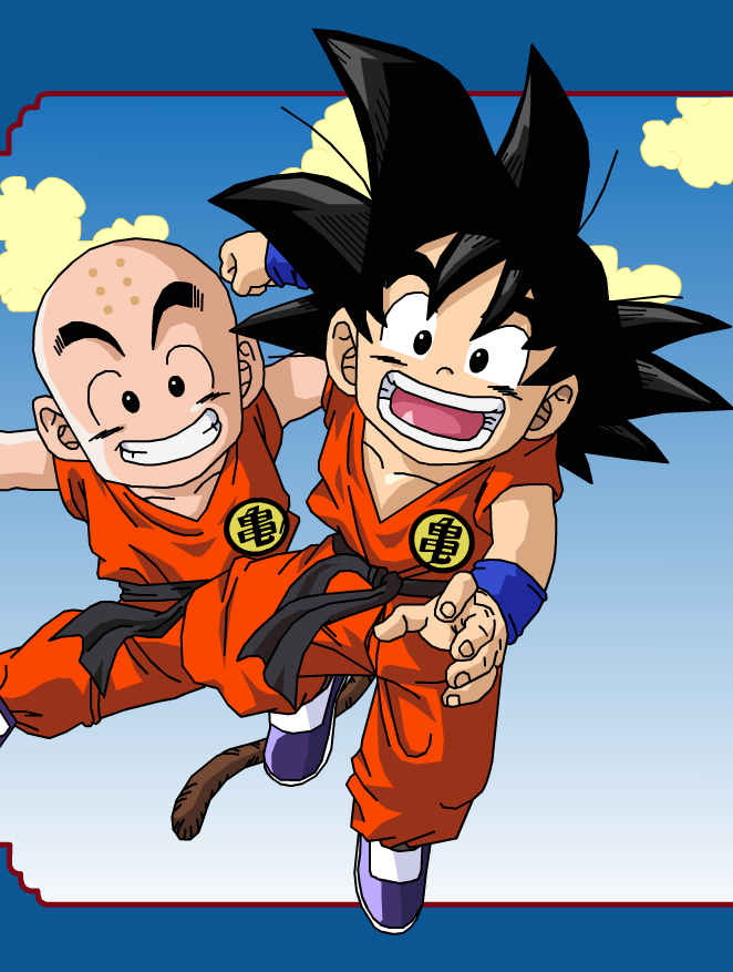 Image Goku and Krillin by eggmanrules.png Dragon Ball Wiki FANDOM