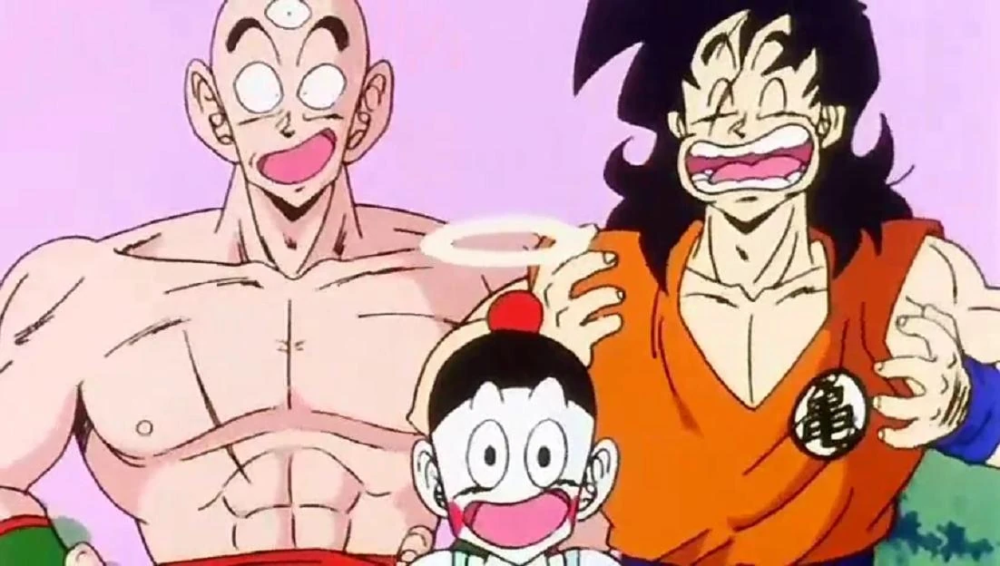 Image Tien Yamcha Chiaotzu Laughing.JPG Dragon Ball Wiki FANDOM