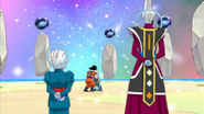GranSacerdote Whis observan Goku
