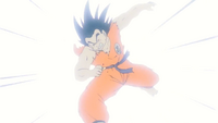 Son Goku colpito dalla Spaccatura sabato
