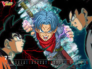 DBS V-Jump Wallpaper Goku Trunks Goku Black
