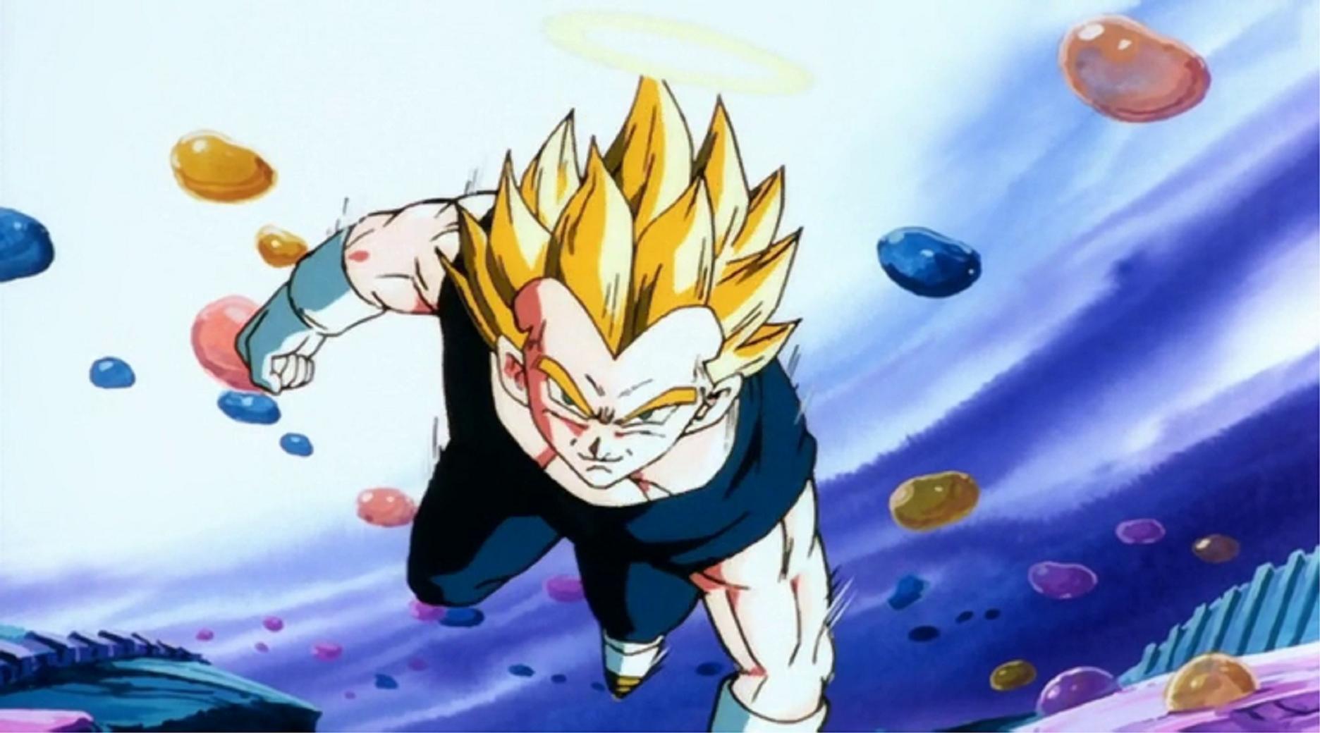 trunks attacks vegeta