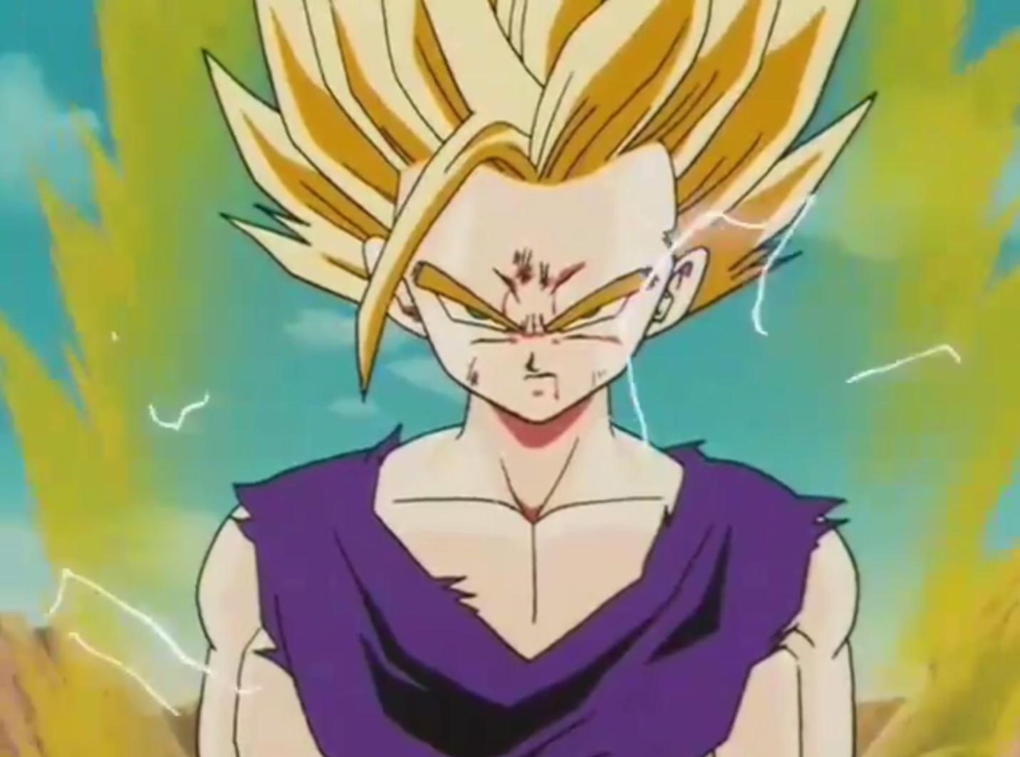 Immagine Gohan Super Saiyan 2 vs Cell.png Dragonball Wiki FANDOM powered by Wikia