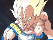 Vegeta injured by Cooler 