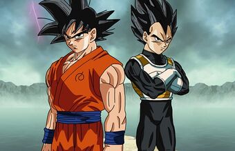 Una Batalla En Equipo Goku Y Vegeta Contra Brack Dragon Ball