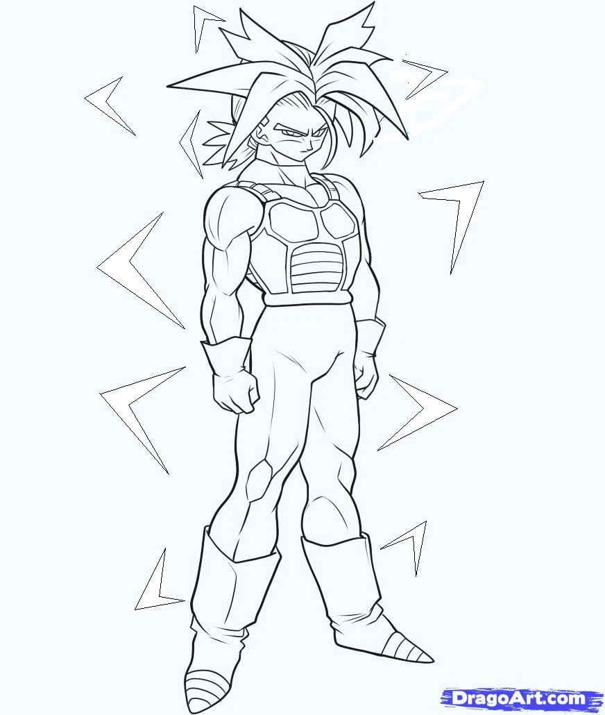 Image Howtodrawsupersaiyantrunksstep6.jpg Dragon Ball Series