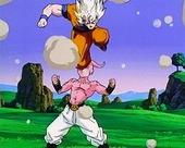 Goku stepping on kid buu
