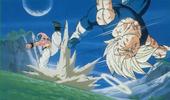 Buu kicking vegeta
