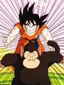 Goku trying to get bubbles