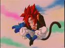 Gogeta in the air