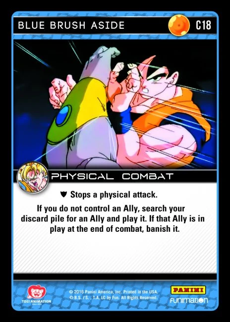 Blue Brush Aside DragonBallZTCG Wiki FANDOM Powered By Wikia