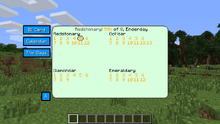 Years GUI Calander tab
