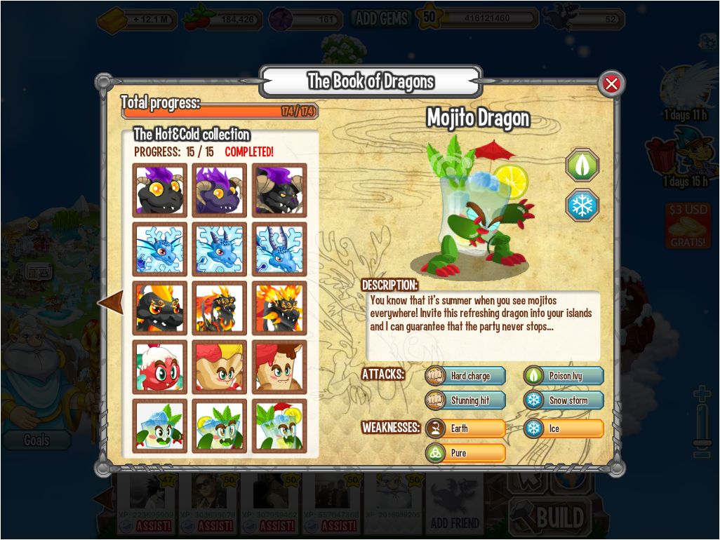 how to breed mojito dragon in dragon city