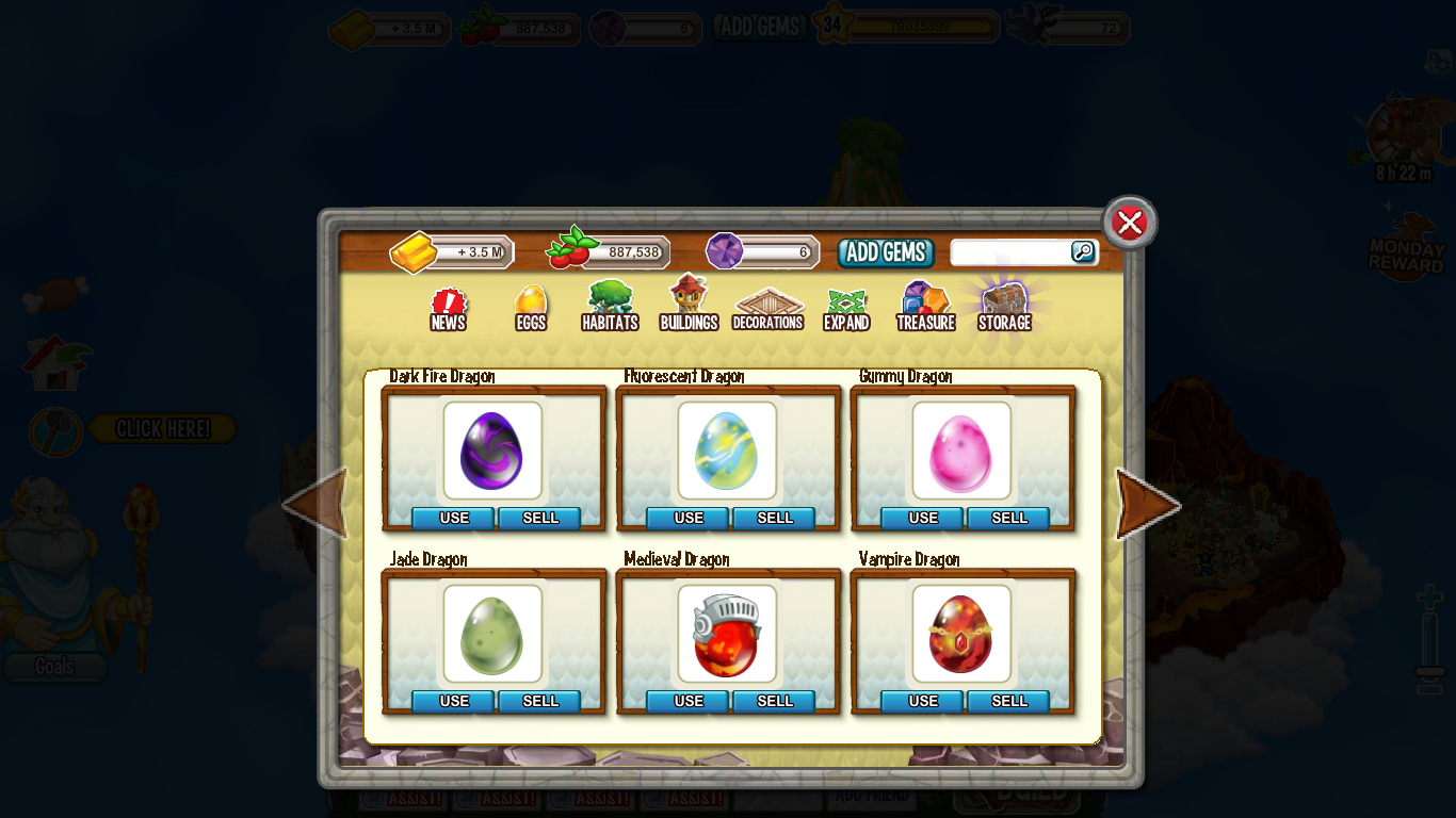dragon city eggs pure
