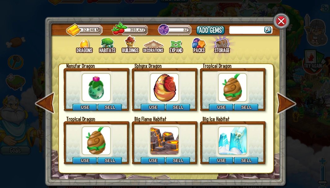 Image Sphnyx dragon on storage.png Dragon City Wiki FANDOM