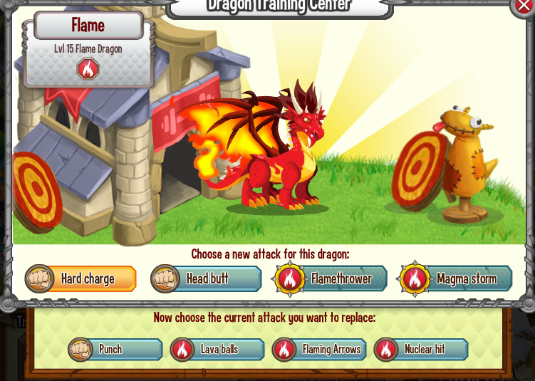dragon city flame dragon level 30